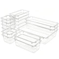 15-Piece Clear Drawer Organizer Set