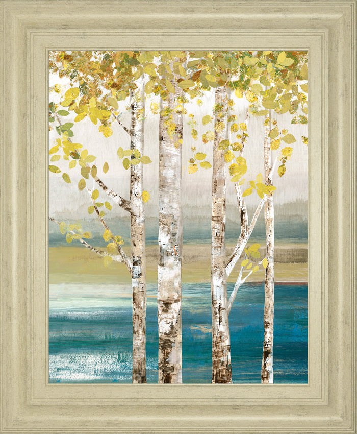 22x26 Down By The River By Allison Pearce - Framed Print Wall Art - Beige
