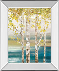 22x26 Down By The River By Allison Pearce - Mirror Framed Print Wall Art - Beige