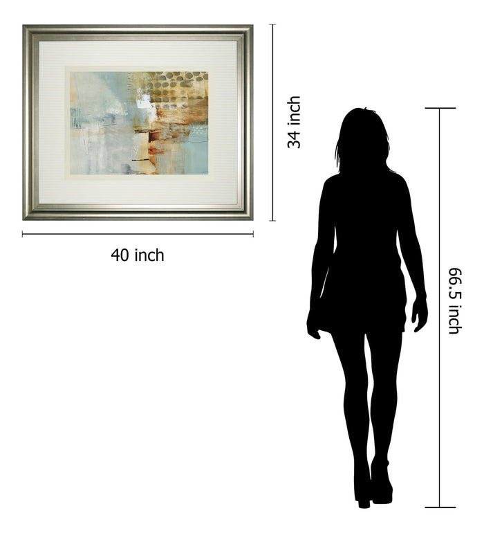 A Million Times Apart By Natasha Barnes - Framed Print Wall Art - Beige