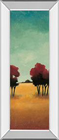 A New Day I By Angelina Emet - Mirror Framed Print Wall Art - Blue
