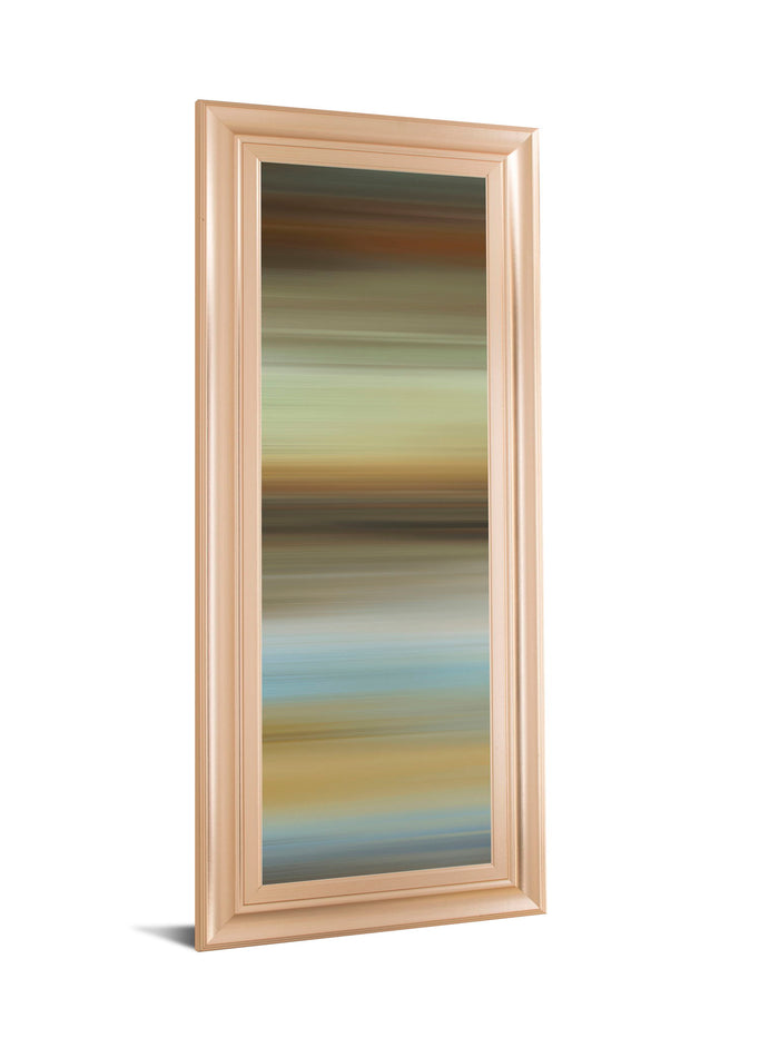 Abstract Horizon I By James Mcmaster - Framed Print Wall Art - Beige