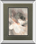 Abstract Peony By Danhui Nai Mirrored Frame - Dark Gray