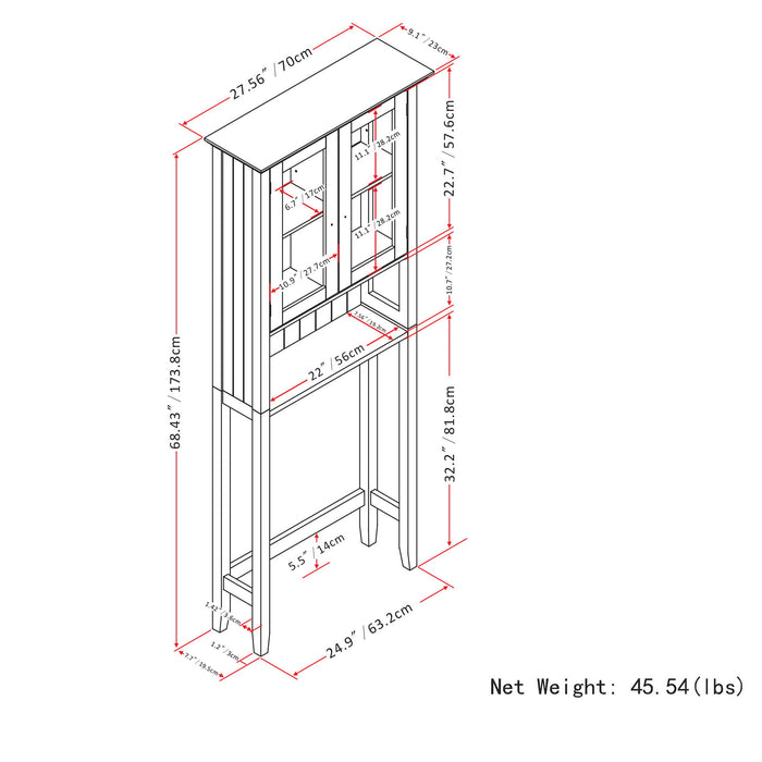 Acadian - Space Saver Cabinet - Pure White
