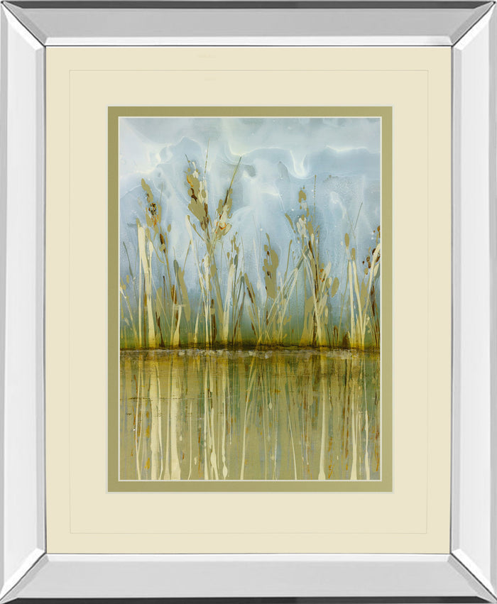 Allure By Hollack - Mirror Framed Print Wall Art - Beige