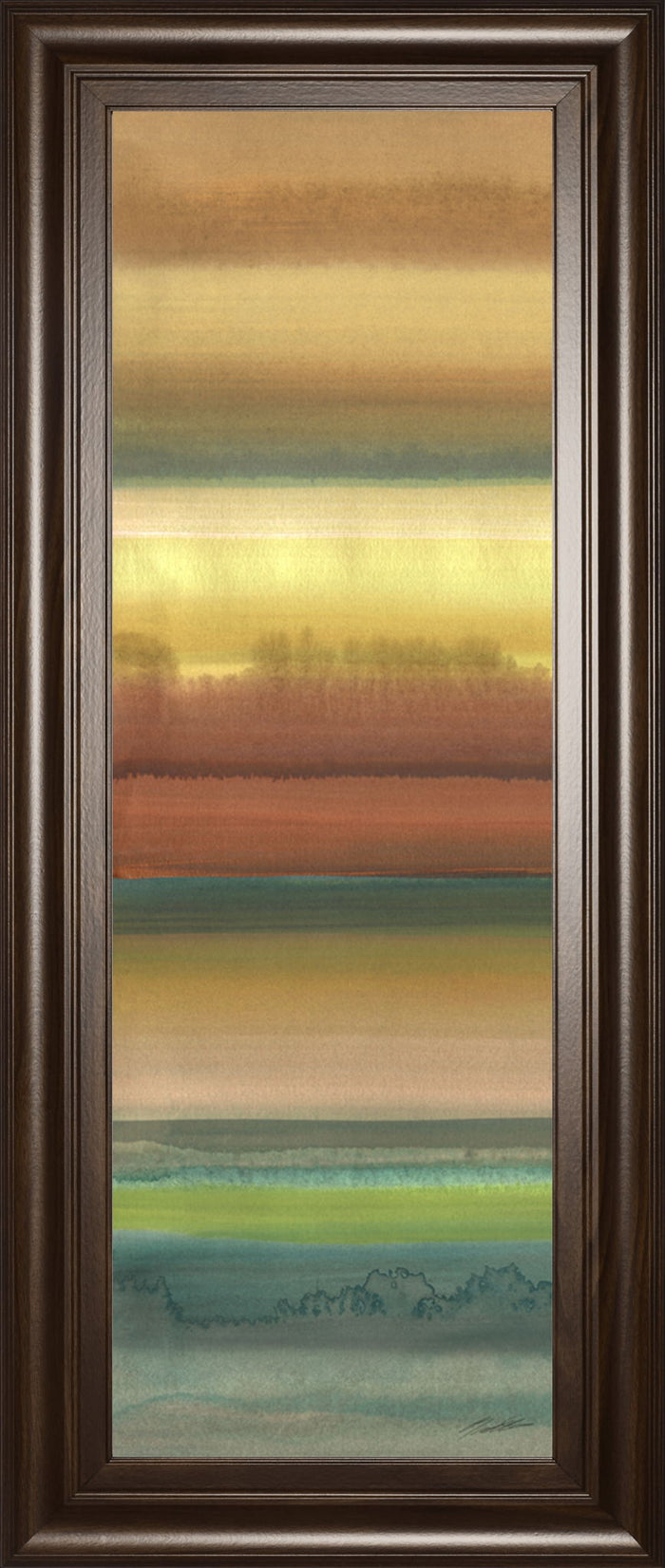 Ambient Sky I By John Butler - Framed Print Wall Art - Light Brown