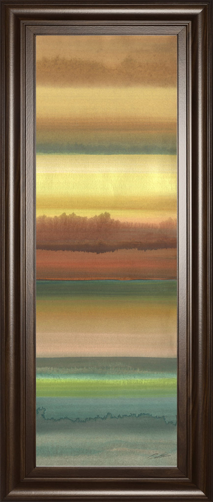 Ambient Sky Il By John Butler - Framed Print Wall Art - Light Brown