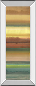 Ambient Sky Il By John Butler - Mirror Framed Print Wall Art - Light Brown