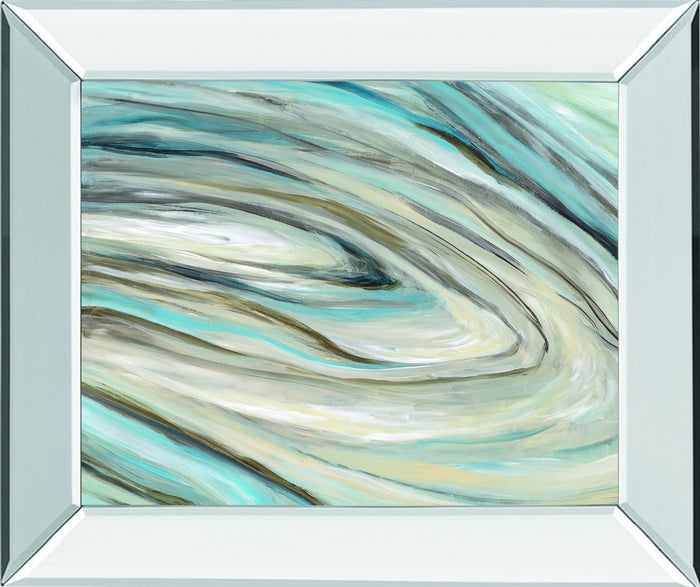 Amethyst By Wani Pasion - Mirror Framed Print Wall Art - Beige