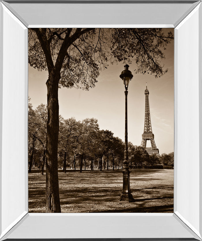 An Afternoon Stroll-pari By Maihara - Mirrored Frame - Light Brown