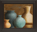 Ancient Clay Il By Lanie Loreth - Framed Print Wall Art - Blue