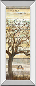 And Then I Met You By Marla Rae - Mirror Framed Print Wall Art - Beige