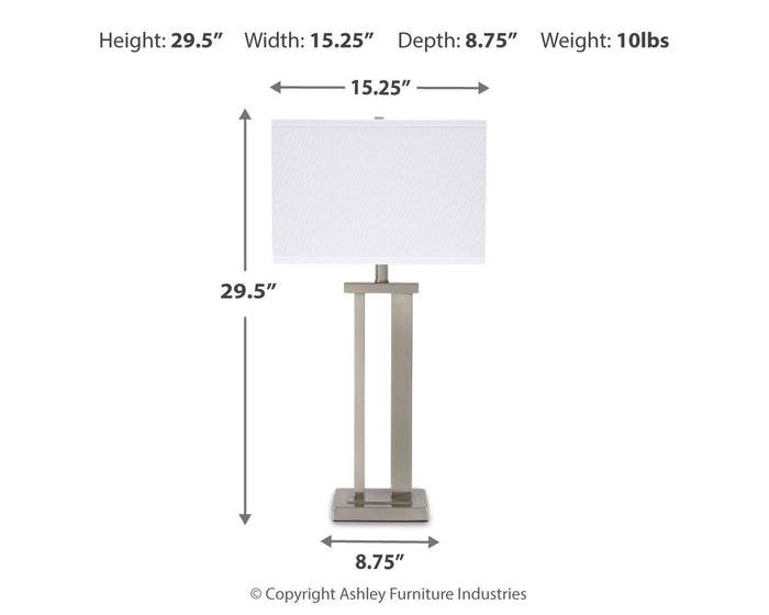 Aniela - Metal Table Lamp Set