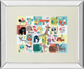 Animal Abc By Julian Phillips - Mirror Framed Print Wall Art - Beige