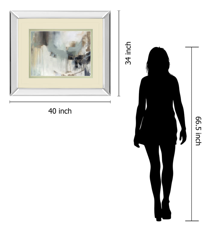 Argentum By Cat Tesla - Mirror Framed Print Wall Art - Beige