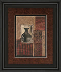 Artifact Revival I By Maria Donovan - Framed Print Wall Art - Dark Red