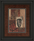 Artifact Revival Il By Maria Donovan - Framed Print Wall Art - Dark Red