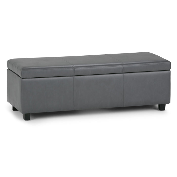 Dark Gray / 48.4"W x 18.1"D x 16.1"H / Faux Leather