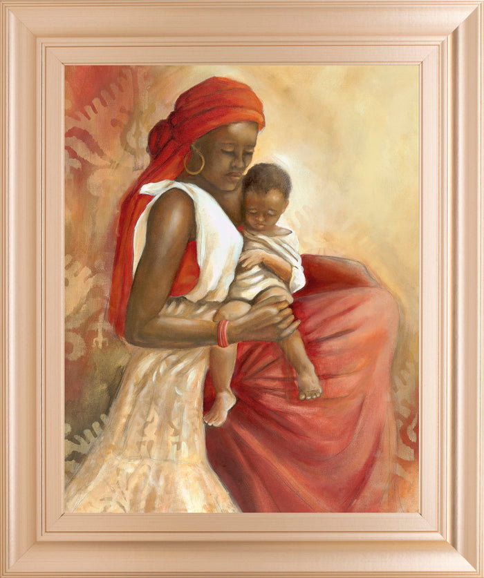 Beauty Of Love I By Carol Robinson - Framed Print Wall Art - Light Brown
