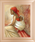 Beauty Of Love Il By Carol Robinson - Framed Print Wall Art - Light Brown