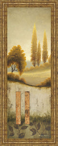 Beyond The Village By Michael Marcon - Framed Print Wall Art - Beige