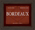 Bordeaux By Paola Viveiros - Framed Print Wall Art - Dark Red