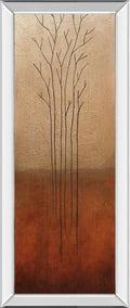 Branch Rouge I By Eve - Mirrored Frame Wall Art - Light Brown