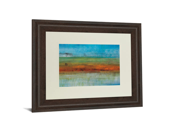 Brisbane By Brent Foreman - Framed Print Wall Art - Light Blue
