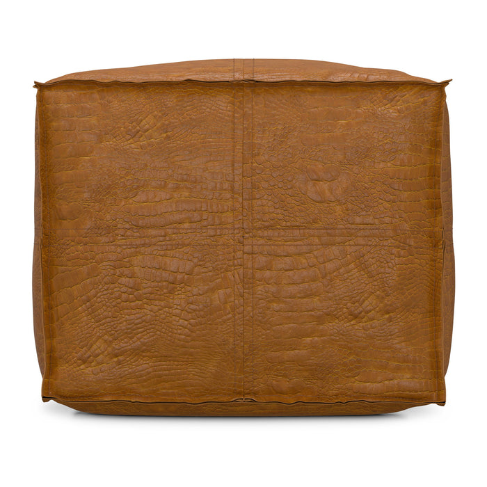 Brody - Square Pouf - Tan