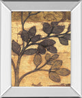Bronzed Branches Il By Norman Wyatt, Jr. - Mirror Framed Print Wall Art - Light Brown