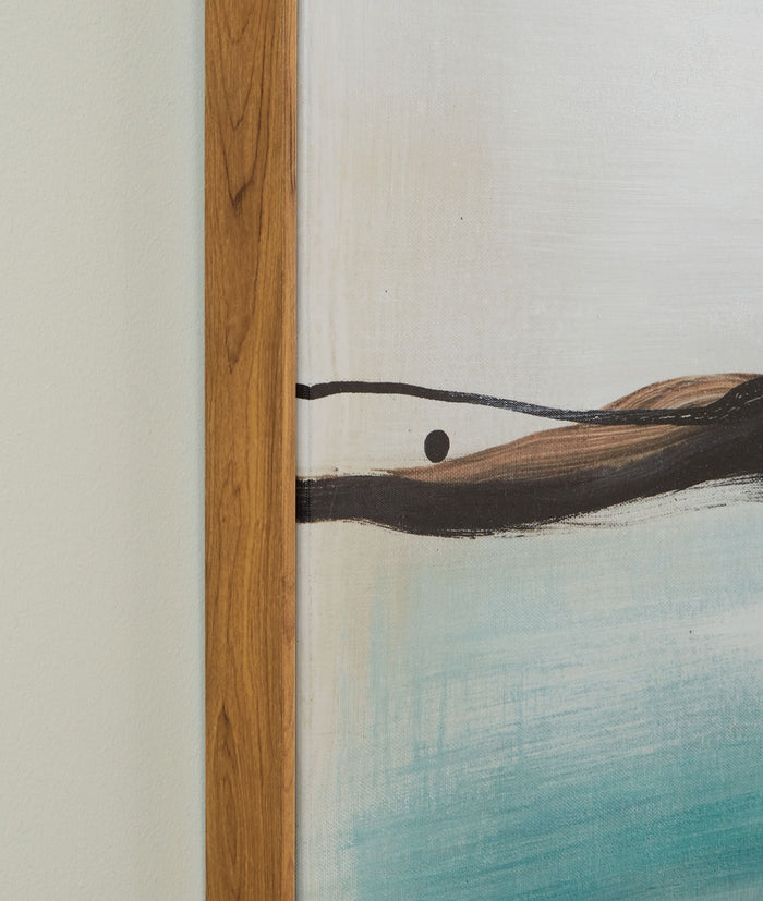 Brunonia - Wall Art - Teal / Orange / Black