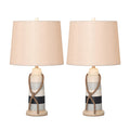 Buoy - Poly Coastal Table Lamp (Set of 2) - Blue / Navy / White by Lux Lighting, view 1