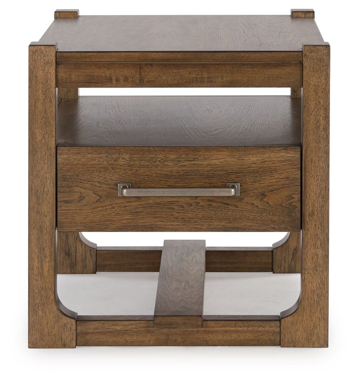 Cabalynn - Square End Table - Light Brown