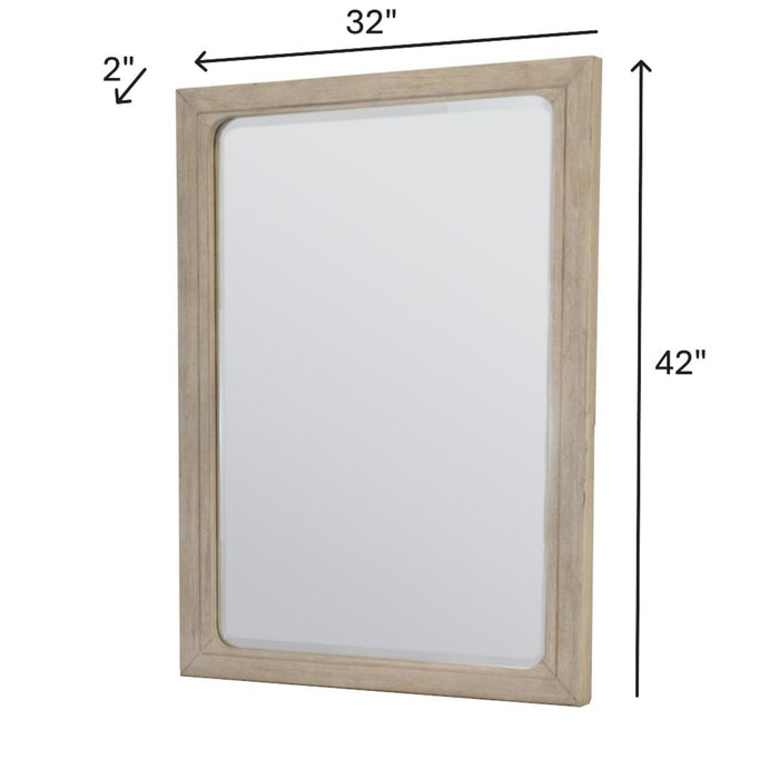 Cape May - Rectangular Dresser Mirror - Glazed Driftwood