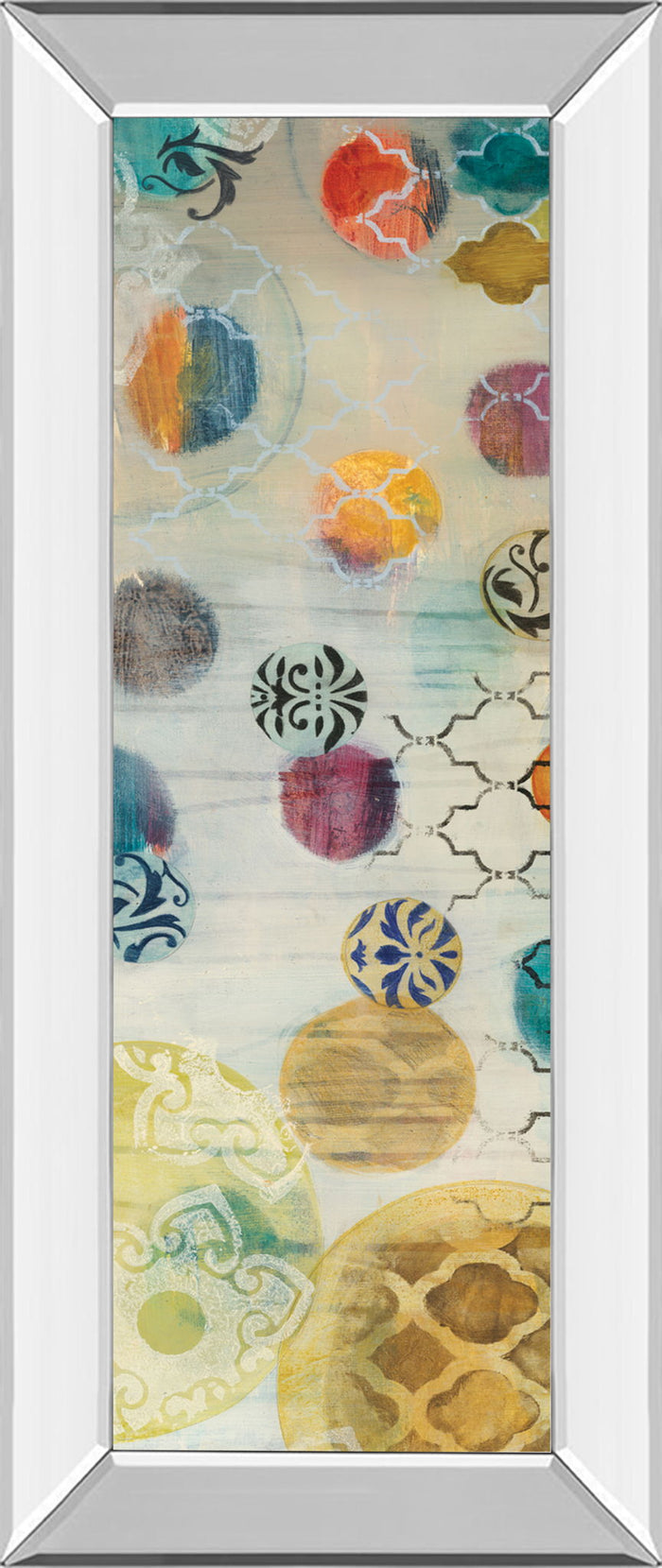 Casa Blanca Panel I By Jeni Lee - Mirror Framed Print Wall Art - Beige