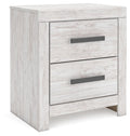 Cayboni - Two Drawer Night Stand - Whitewash