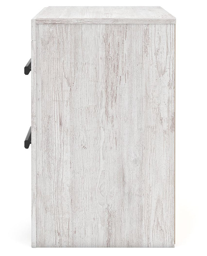 Cayboni - Two Drawer Night Stand - Whitewash