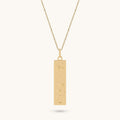 Celestial Bar Necklace in Gold Vermeil on 925 Sterling Silver
