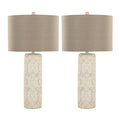 Charlotte - Contemporary Table Lamp (Set of 2) - Taos Brown / Beige