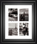 City Composite By Joseph Eta - Framed Print Wall Art - Dark Gray