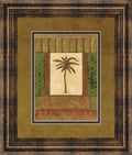 Classic Palm I By Rebecca Burton - Framed Print Wall Art - Light Brown