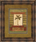 Classic Palm Il By Rebecca Burton - Framed Print Wall Art - Light Brown