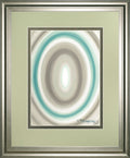 Concentric Ovals #1 By David Bromstad - Framed Print Wall Art - Beige