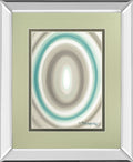 Concentric Ovals #1 By David Bromstad - Mirror Framed Print Wall Art - Beige