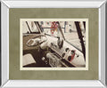 Cool Cats By Gail Peck - Mirror Framed Print Wall Art - Light Brown
