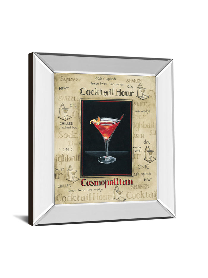 Cosmopolitan By Gregory Gorham - Mirror Framed Print Wall Art - Beige