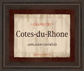 Cote Du Rhone By Paola Viveiros - Framed Print Wall Art - Beige