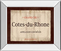 Cote Du Rhone By Paola Viveiros - Mirror Framed Print Wall Art - Beige