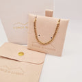 Dainty gold chain necklace, 18K plated, tarnish-free, waterproof, 40cm adjustable length by Forge and Lumber.