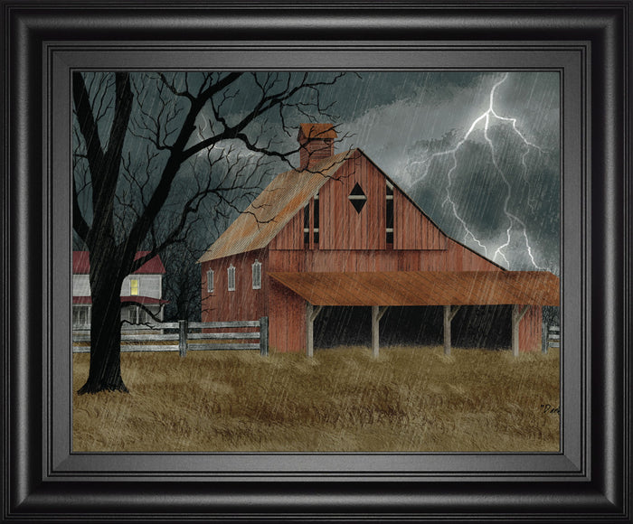 Dark And Stormy Night By Billy Jacobs - Framed Print Wall Art - Dark Gray